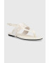 Calvin Klein Jeans Сандали FLAT SANDAL WEBBING в бежово YW0YW00956 - Pepit.bg