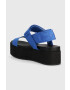 Calvin Klein Jeans Сандали FLATFORM SANDAL SOFTNY в синьо с платформа YW0YW00965 - Pepit.bg