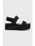 Calvin Klein Jeans Сандали FLATFORM SANDAL SOFTNY в черно с платформа YW0YW00965 - Pepit.bg