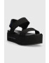 Calvin Klein Jeans Сандали FLATFORM SANDAL SOFTNY в черно с платформа YW0YW00965 - Pepit.bg
