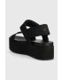 Calvin Klein Jeans Сандали FLATFORM SANDAL SOFTNY в черно с платформа YW0YW00965 - Pepit.bg