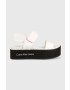 Calvin Klein Jeans Сандали FLATFORM SANDAL SOFTNY в бяло с платформа YW0YW00965 - Pepit.bg
