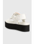 Calvin Klein Jeans Сандали FLATFORM SANDAL SOFTNY в бяло с платформа YW0YW00965 - Pepit.bg