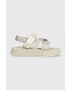 Calvin Klein Jeans Сандали PREFRESATO SANDAL BADGE в бежово с платформа YW0YW00967 - Pepit.bg