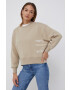 Calvin Klein Jeans Суичър дамски в прозрачен цвят с принт - Pepit.bg