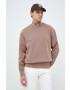Calvin Klein Jeans Суичър в кафяво с принт - Pepit.bg