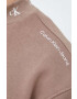 Calvin Klein Jeans Суичър в кафяво с принт - Pepit.bg