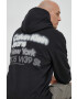 Calvin Klein Jeans Суичър в черно с качулка с принт - Pepit.bg