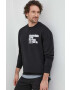 Calvin Klein Jeans Суичър в черно с принт - Pepit.bg