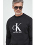 Calvin Klein Jeans Суичър в черно с принт - Pepit.bg