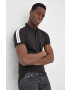 Calvin Klein Jeans Тениска с яка в черно с апликация - Pepit.bg