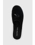Calvin Klein Jeans Велурени чехли FLATFORM ROPE MULE SU CON в черно с платформа YW0YW00986 - Pepit.bg