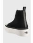 Calvin Klein Jeans Високи кецове Cupsole Flatform Mid Zip в черно - Pepit.bg