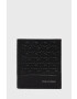 Calvin Klein Кожен портфейл мъжки в черно - Pepit.bg