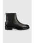 Calvin Klein Кожени боти челси Rubber Sole Chelsea в черно с платформа - Pepit.bg