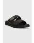 Calvin Klein Кожени чехли DOUBLE STRAP SANDAL в черно HM0HM00945 - Pepit.bg