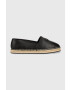 Calvin Klein Кожени еспадрили ESPADRILLE W/HW в черно HW0HW01457 - Pepit.bg