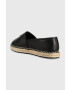 Calvin Klein Кожени еспадрили ESPADRILLE W/HW в черно HW0HW01457 - Pepit.bg