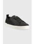 Calvin Klein Кожени маратонки Low Top Lace Up Mono в черно - Pepit.bg