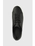 Calvin Klein Кожени маратонки Low Top Lace Up Mono в черно - Pepit.bg