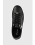 Calvin Klein Кожени маратонки Low Top Lace Up W/zip в черно - Pepit.bg