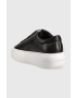 Calvin Klein Кожени маратонки BUBBLE CUPSOLE LACE в черно HW0HW01778 - Pepit.bg