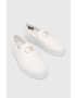 Calvin Klein Кожени маратонки CUPSOLE FLATFORM SLIP ON W/HW в бяло HW0HW01421 - Pepit.bg