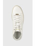 Calvin Klein Кожени маратонки Cupsole Unlined High Top в бяло - Pepit.bg