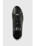 Calvin Klein Кожени маратонки Cupsole Unlined High Top в черно - Pepit.bg