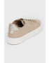 Calvin Klein Кожени маратонки Cupsole Unlined Lace Up в бежово - Pepit.bg