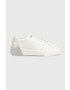 Calvin Klein Кожени маратонки Heel Cupsole Lace Up в бяло - Pepit.bg