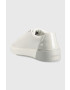 Calvin Klein Кожени маратонки Heel Cupsole Lace Up в бяло - Pepit.bg