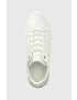 Calvin Klein Кожени маратонки Heel Cupsole Lace Up в бяло - Pepit.bg