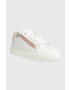 Calvin Klein Кожени маратонки HW0HW01353 LOGO CUPSOLE LACE UP в бяло - Pepit.bg