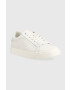 Calvin Klein Кожени маратонки HW0HW01353 LOGO CUPSOLE LACE UP в бяло - Pepit.bg