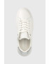 Calvin Klein Кожени маратонки Hw0hw01517 Raised Cupsole Lace Up в бяло - Pepit.bg