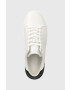 Calvin Klein Кожени маратонки LOW LACE UP LTH MONO в бяло HM0HM01236 - Pepit.bg