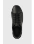 Calvin Klein Кожени маратонки LOW LACE UP LTH MONO в черно HM0HM01236 - Pepit.bg