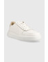 Calvin Klein Кожени маратонки Low Top Lace Up в бяло - Pepit.bg