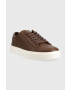 Calvin Klein Кожени маратонки Low Top Lace Up Lth в кафяво - Pepit.bg