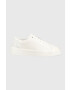 Calvin Klein Кожени маратонки LOW TOP LACE UP LTH в бяло HM0HM00930 - Pepit.bg