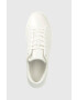 Calvin Klein Кожени маратонки LOW TOP LACE UP LTH в бяло HM0HM00930 - Pepit.bg