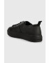 Calvin Klein Кожени маратонки LOW TOP LACE UP LTH в черно HM0HM01045 - Pepit.bg