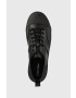 Calvin Klein Кожени маратонки LOW TOP LACE UP LTH в черно HM0HM01045 - Pepit.bg