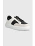 Calvin Klein Кожени маратонки LOW TOP LACE UP LTH в бяло HM0HM01047 - Pepit.bg