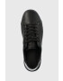 Calvin Klein Кожени маратонки Low Top Lace Up Lth/br в черно - Pepit.bg