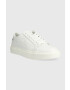 Calvin Klein Кожени маратонки LOW TOP LACE UP MONO HF в бяло HM0HM01068 - Pepit.bg