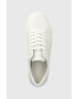 Calvin Klein Кожени маратонки LOW TOP LACE UP MONO HF в бяло HM0HM01068 - Pepit.bg