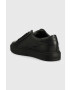 Calvin Klein Кожени маратонки LOW TOP LACE UP PB в черно HM0HM01019 - Pepit.bg