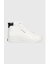 Calvin Klein Кожени маратонки Vulc High Top в бяло - Pepit.bg